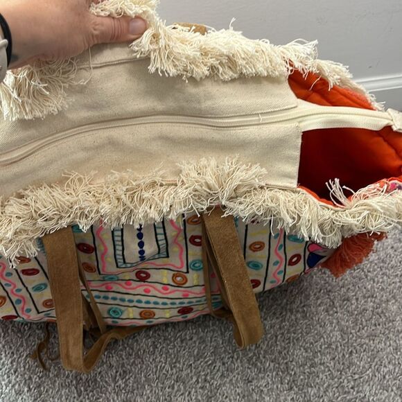 lovestitch | Bags | Lovestitch Large Tapestry Tote | Poshmark Lovestitch Embroidered Tapestry Tote